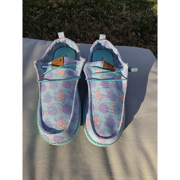 Simply Southern Slip On Shoes womans pink turtle Size 9 - Picture 7 of 13